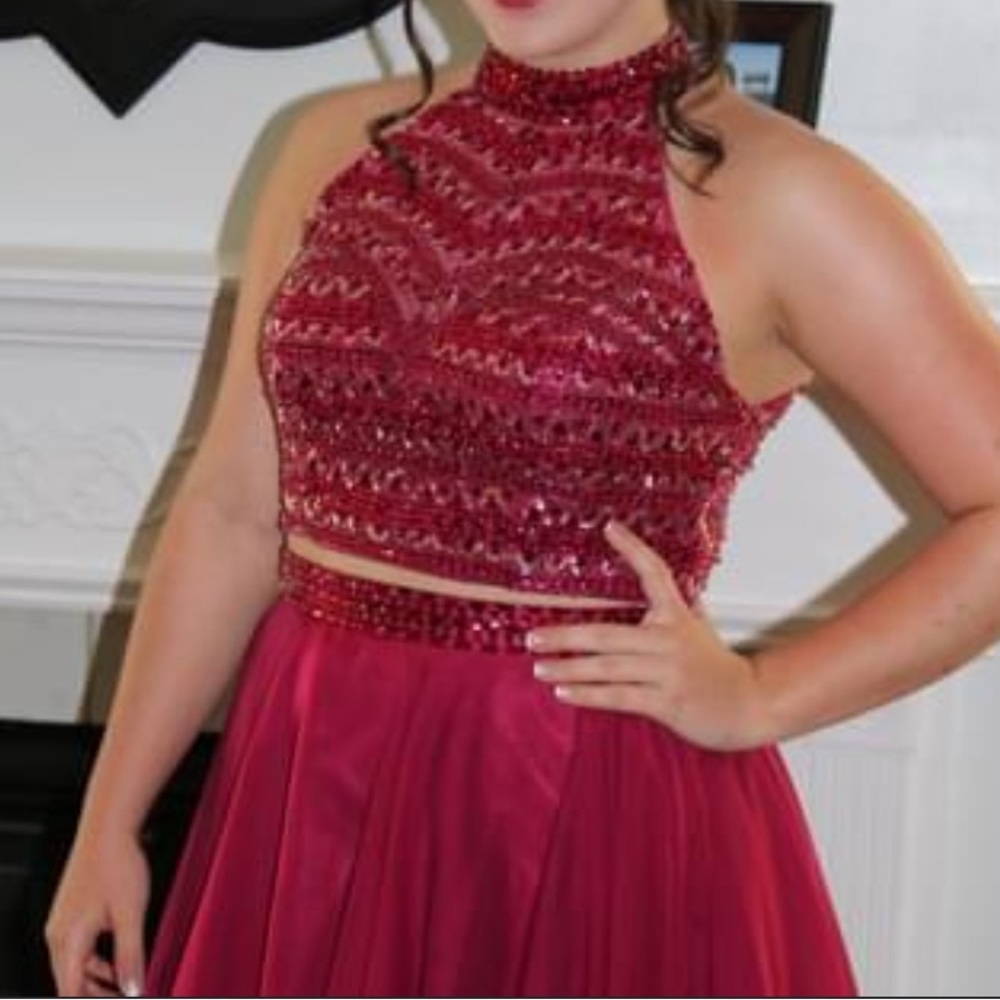 Stunning two-piece semi-formal dress